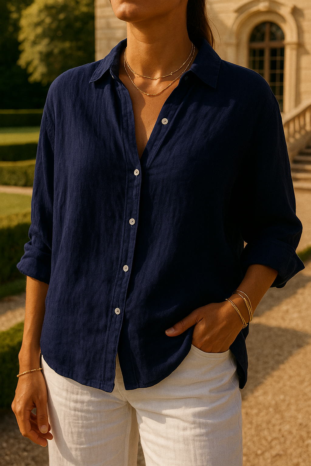 Élodie | Dames Linnen Zomerbloes