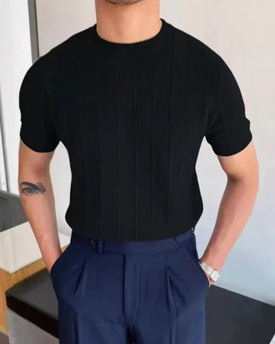 Camille | Dames T-Shirt van Linnen Katoen met Relaxed Fit en Ribbelstructuur 2
