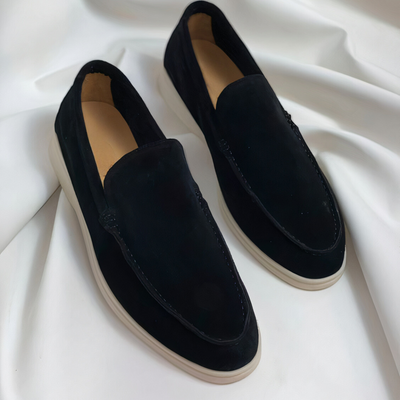 Hugo | Heren Suède Loafers Zwart Slip-on met Ronde Neus voor Casual en Semi-Formele Gelegenheden 1