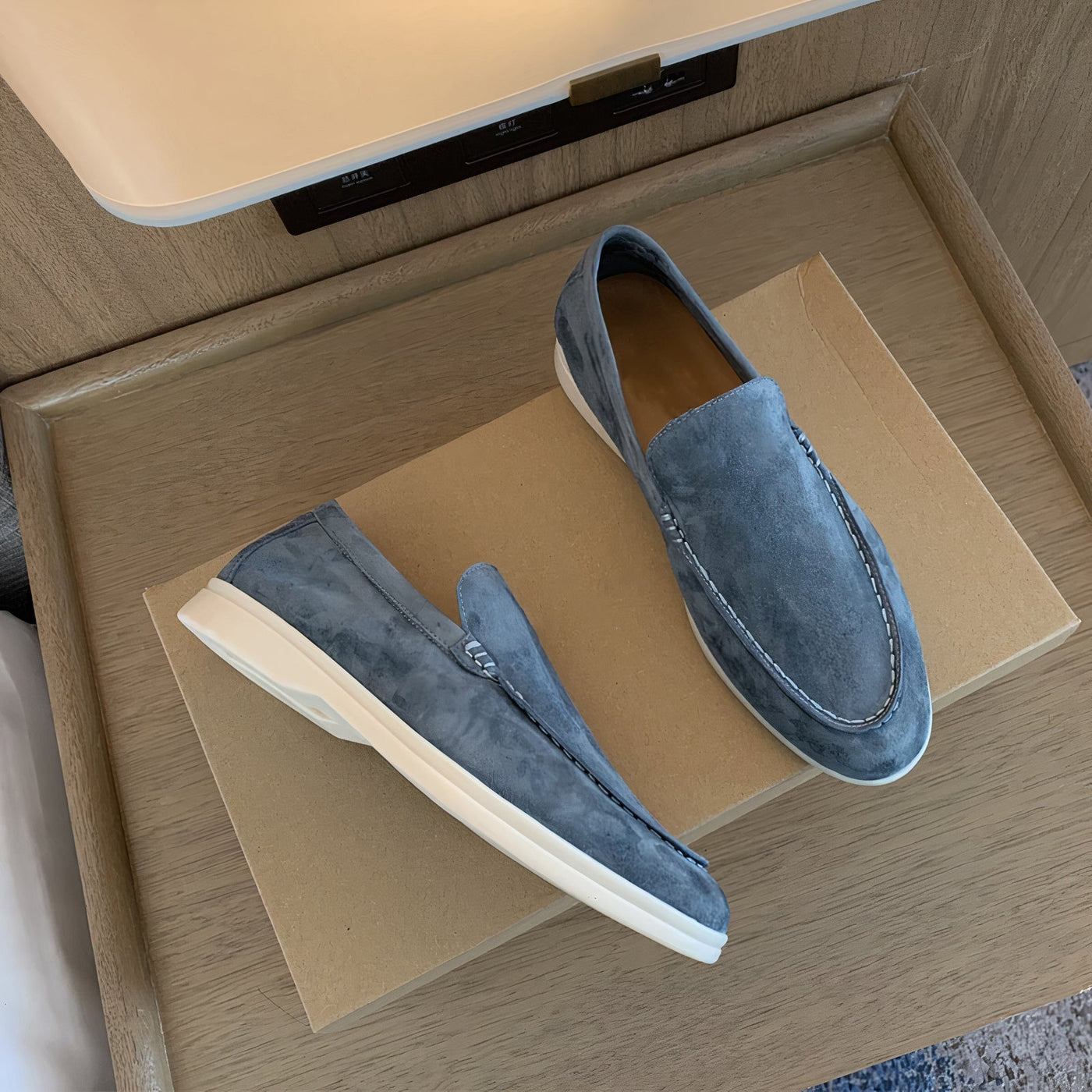 Hugo | Heren Suède Loafers Zwart Slip-on met Ronde Neus voor Casual en Semi-Formele Gelegenheden 3