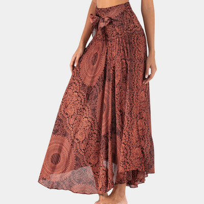 Jessa | Dames Maxi Rok van 100% Viscose met Bohemien Print en Elastische Tailleband 0