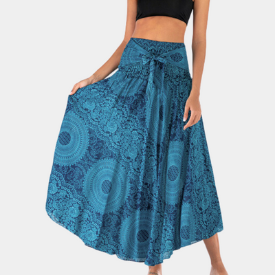 Jessa | Dames Maxi Rok van 100% Viscose met Bohemien Print en Elastische Tailleband 1