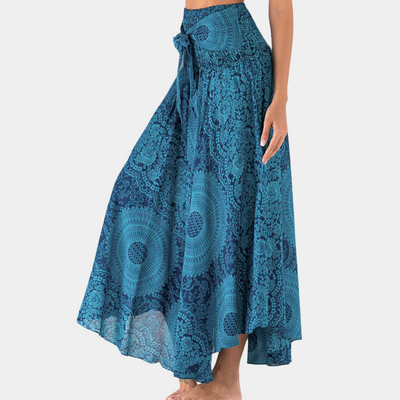 Jessa | Dames Maxi Rok van 100% Viscose met Bohemien Print en Elastische Tailleband 3