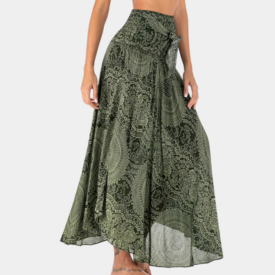 Jessa | Dames Maxi Rok van 100% Viscose met Bohemien Print en Elastische Tailleband 4