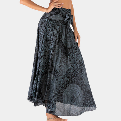 Jessa | Dames Maxi Rok van 100% Viscose met Bohemien Print en Elastische Tailleband 6