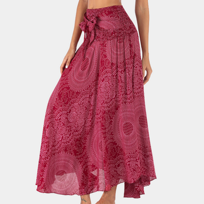 Jessa | Dames Maxi Rok van 100% Viscose met Bohemien Print en Elastische Tailleband 7