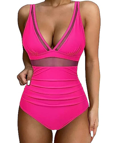 Kate | Dames Badpak Hoog Taille met Shaping Effect en Mesh Inzet 6