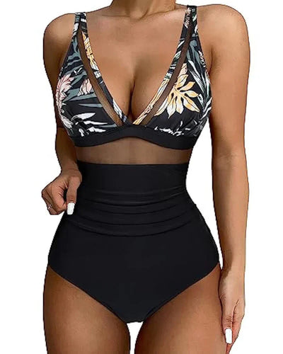 Kate | Dames Badpak Hoog Taille met Shaping Effect en Mesh Inzet 7