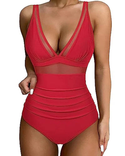 Kate | Dames Badpak Hoog Taille met Shaping Effect en Mesh Inzet 9