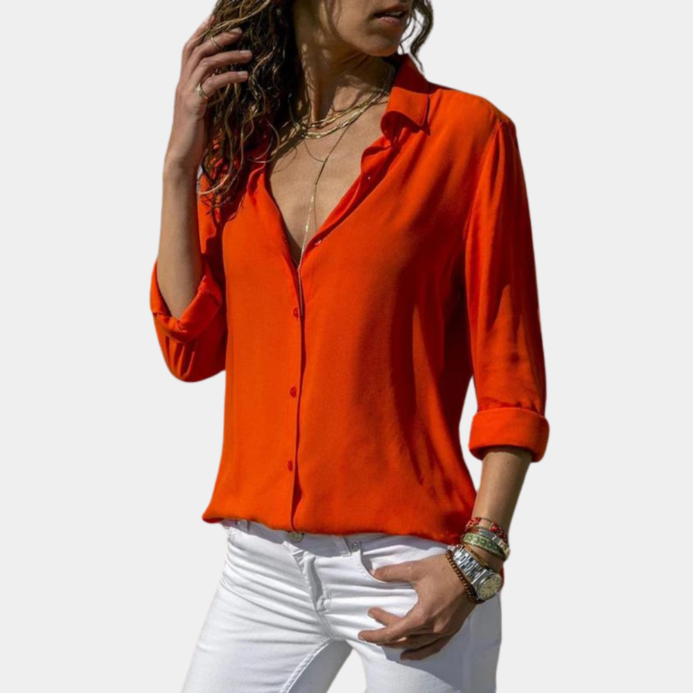 Sigita | Dames T-shirt van Ademend Katoen met Verfijnd Silhouet en Normale Pasvorm 0