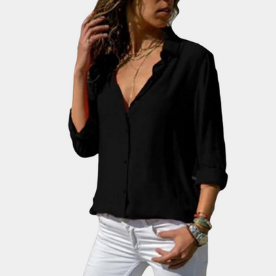 Sigita | Dames T-shirt van Ademend Katoen met Verfijnd Silhouet en Normale Pasvorm 3