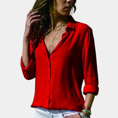Sigita | Dames T-shirt van Ademend Katoen met Verfijnd Silhouet en Normale Pasvorm 5