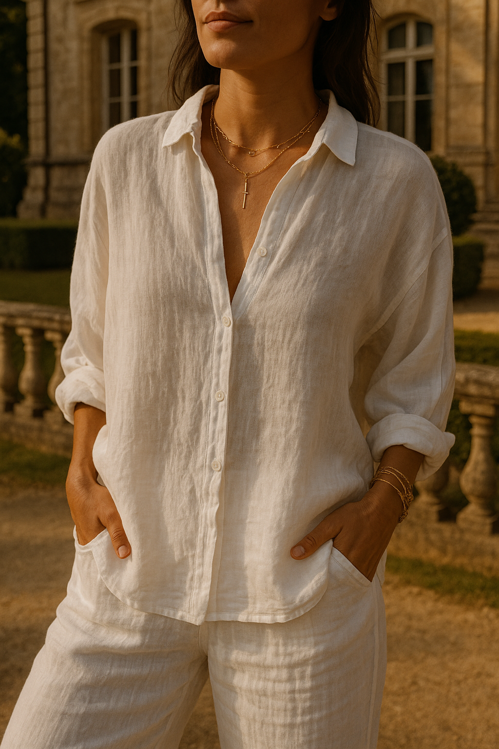 Élodie | Dames Linnen Zomerbloes